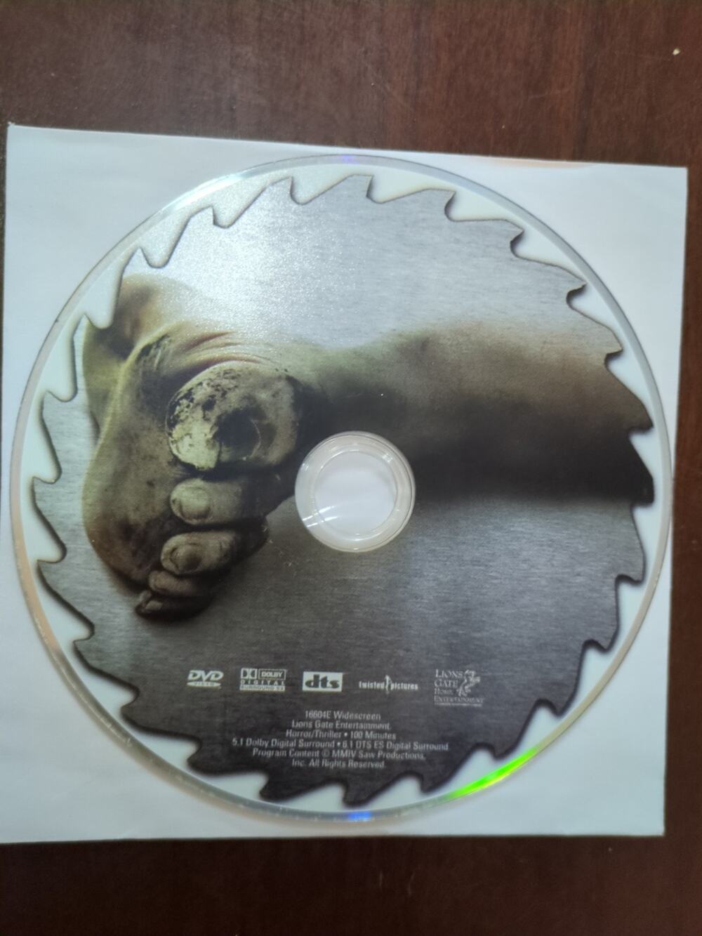 DVD Twisted Pictures SAW Lions gate Entertainment disc only